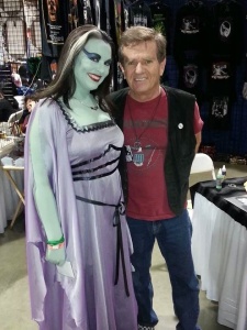 This is my client with Butch Patrick (Eddie Munster) in the costume I made for her.